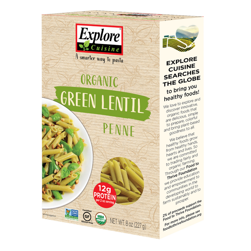 Organic Green Lentil Penne
