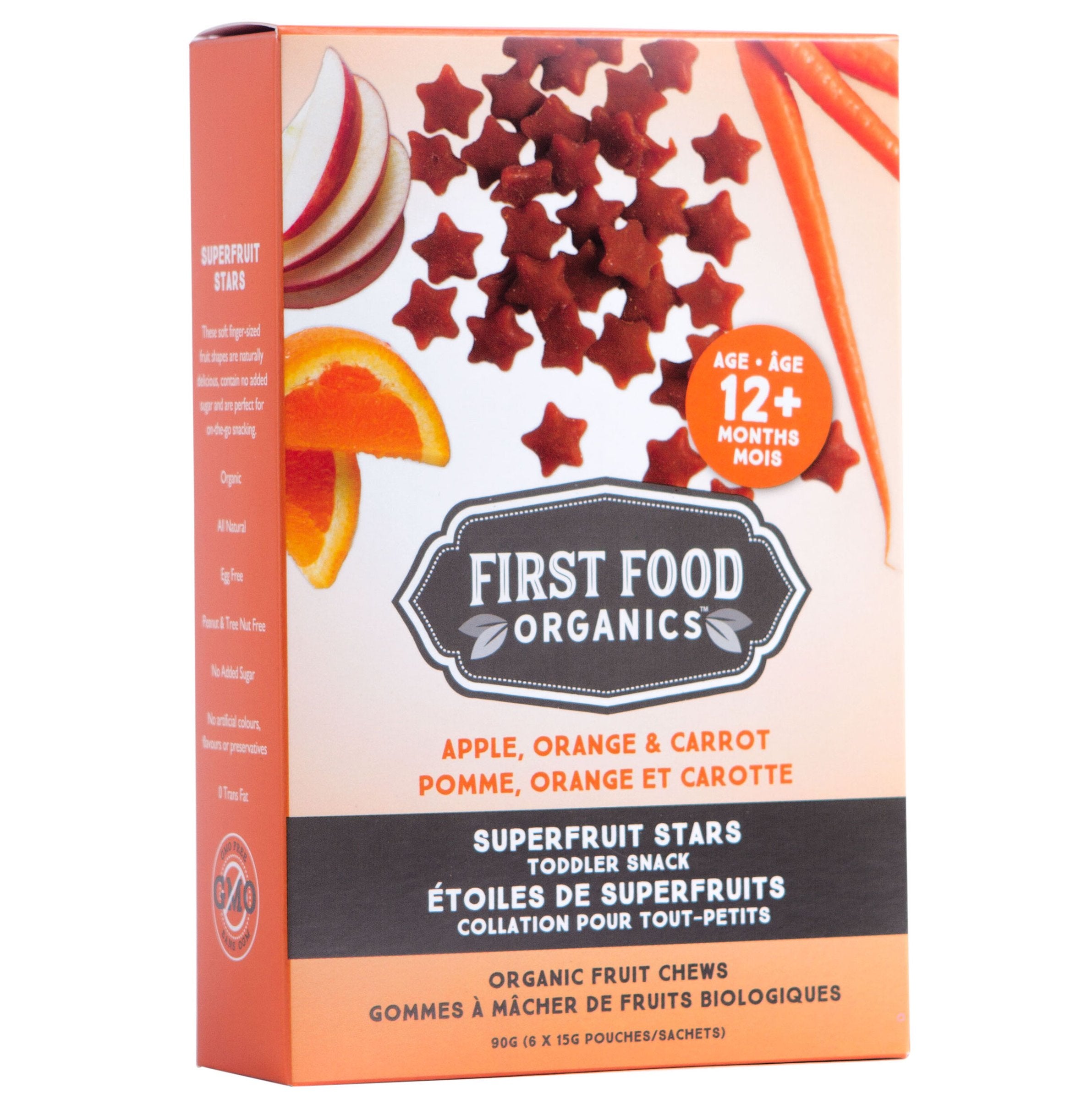 Organic Apple, Orange, and Carrot Chews
