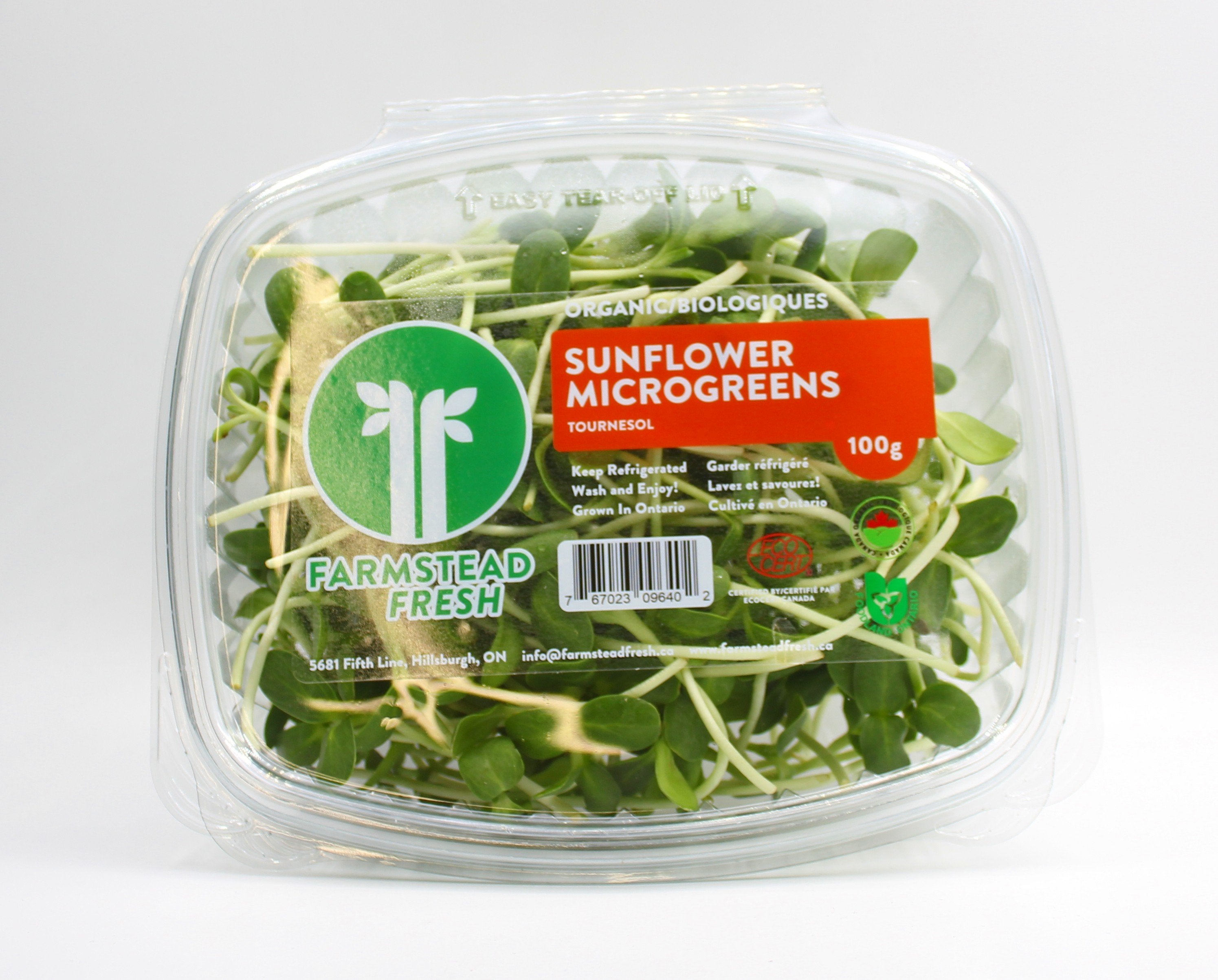 Organic Sunflower Microgreens