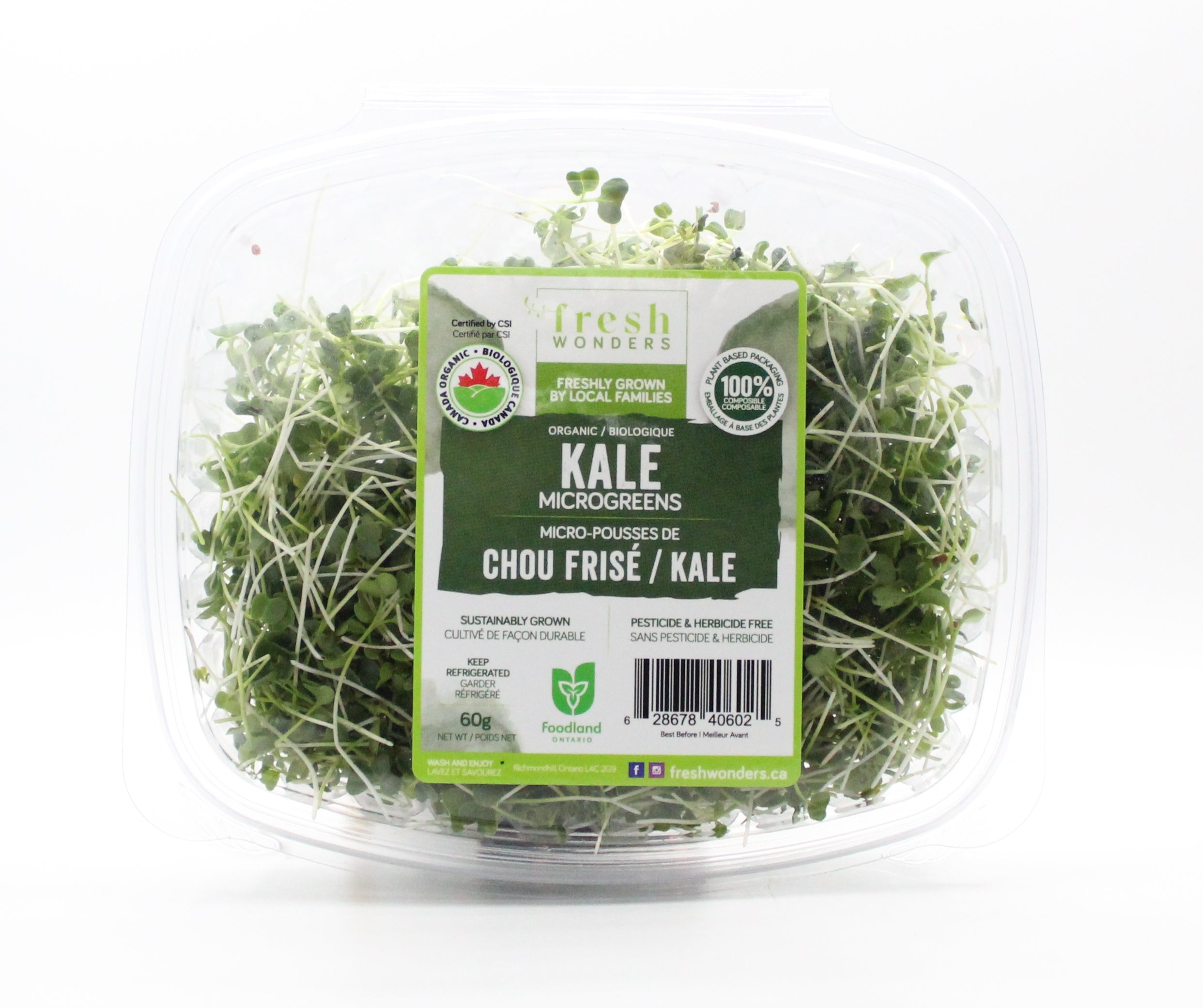 Fresh Wonders Organic Kale Microgreens