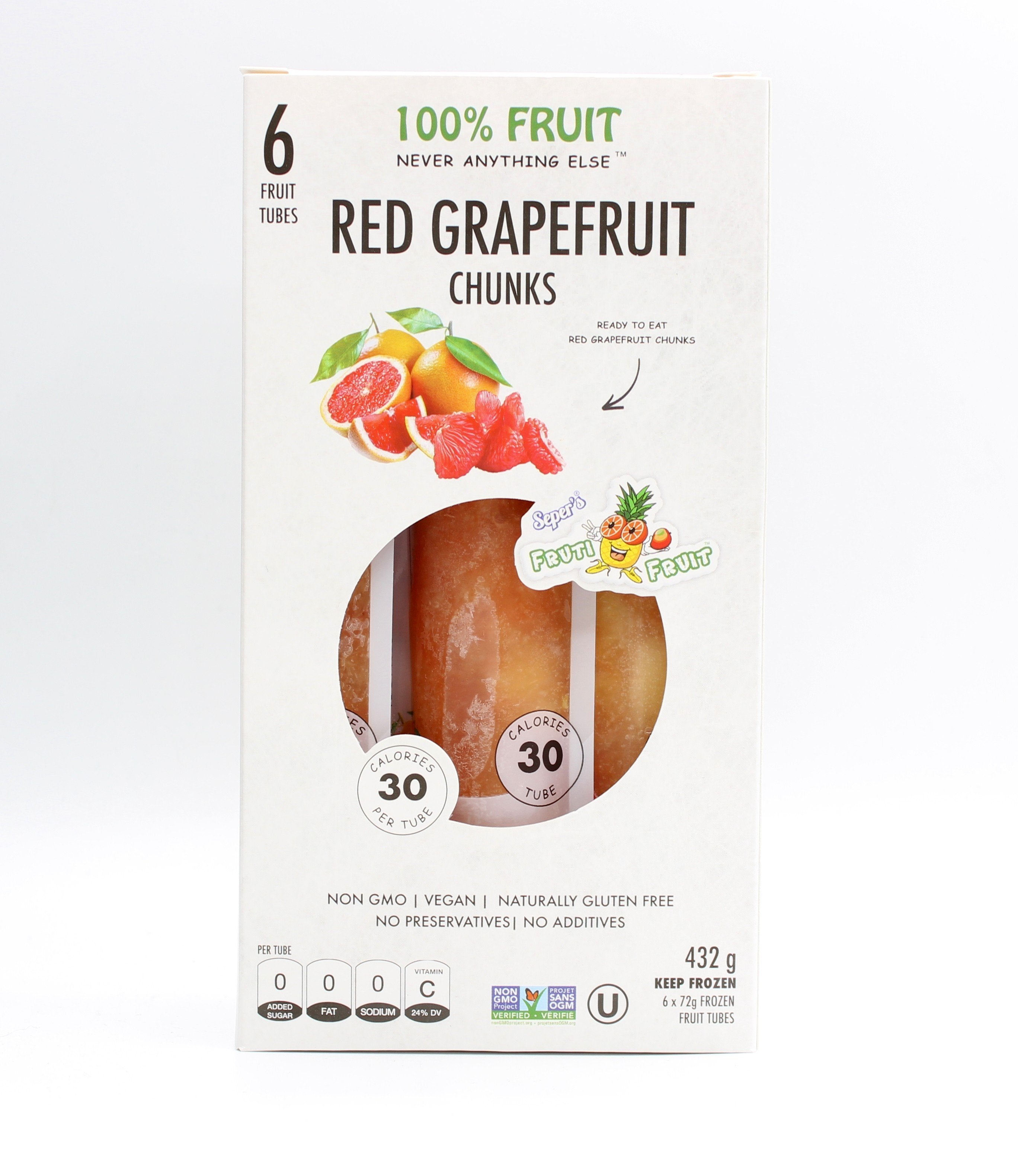100% Red Grapefruit Fruit Tubes
