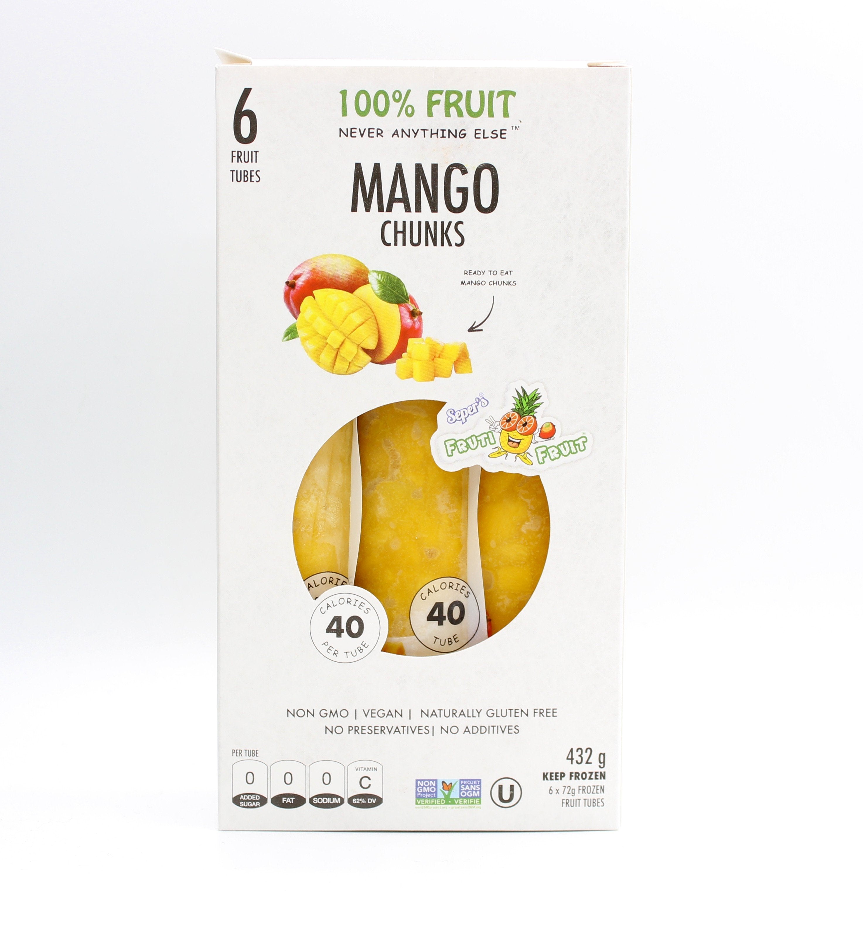 100% Mango Fruit Tubes