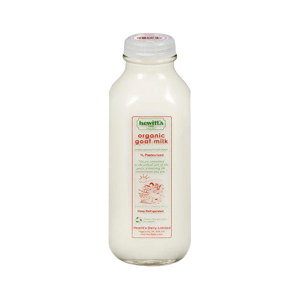 Hewitt's Organic Goat Milk Glass