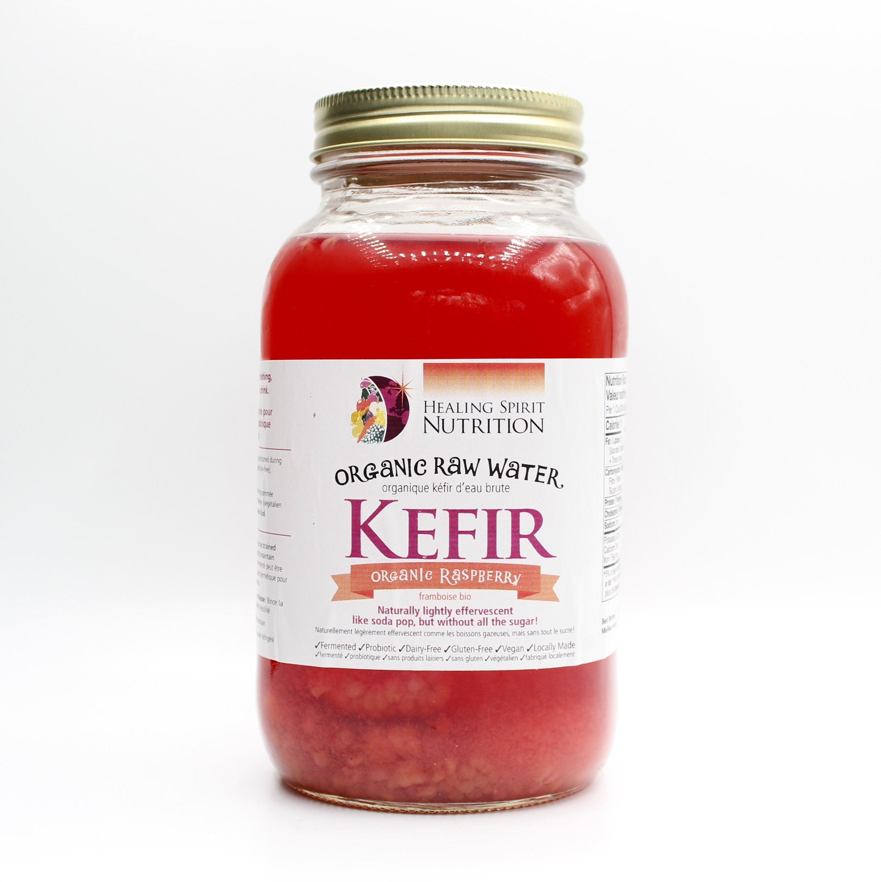Healing Spirit Nutrition Organic Raw Raspberry Water Kefir
