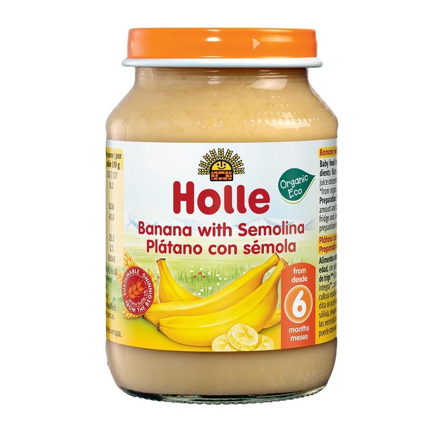 Holle Organic Banana with Semolina Jar