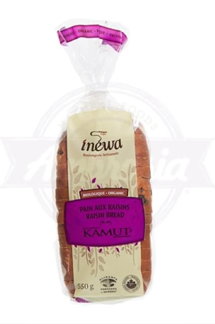 Organic Kamut Raisin Bread