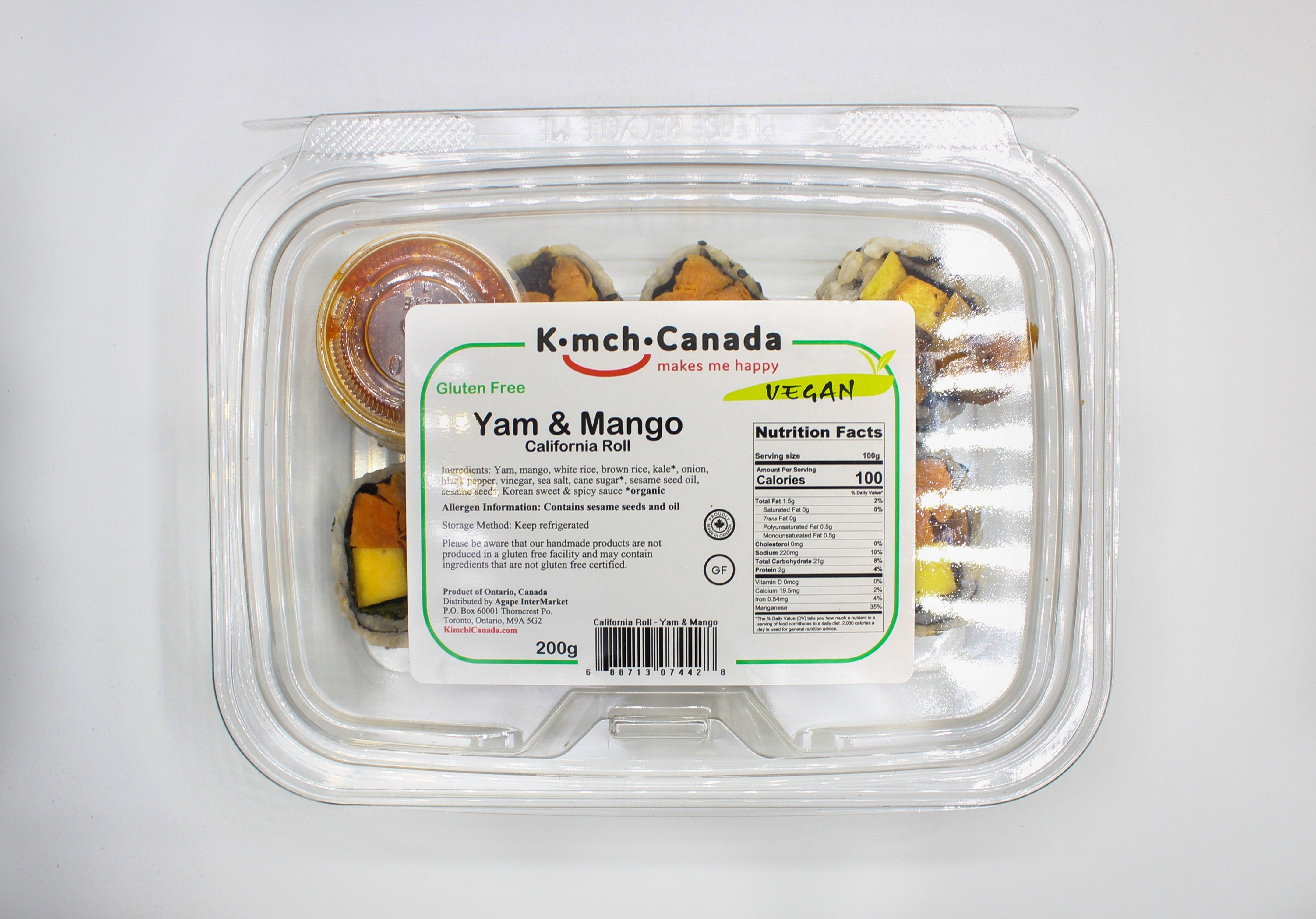 Yam & Mango California Roll
