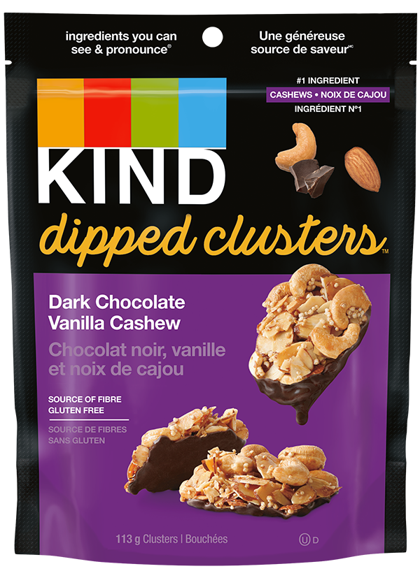 Dark Chocolate Vanilla Cashew Clusters