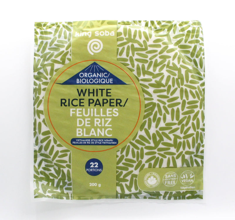 Organic White Rice Paper Wrap