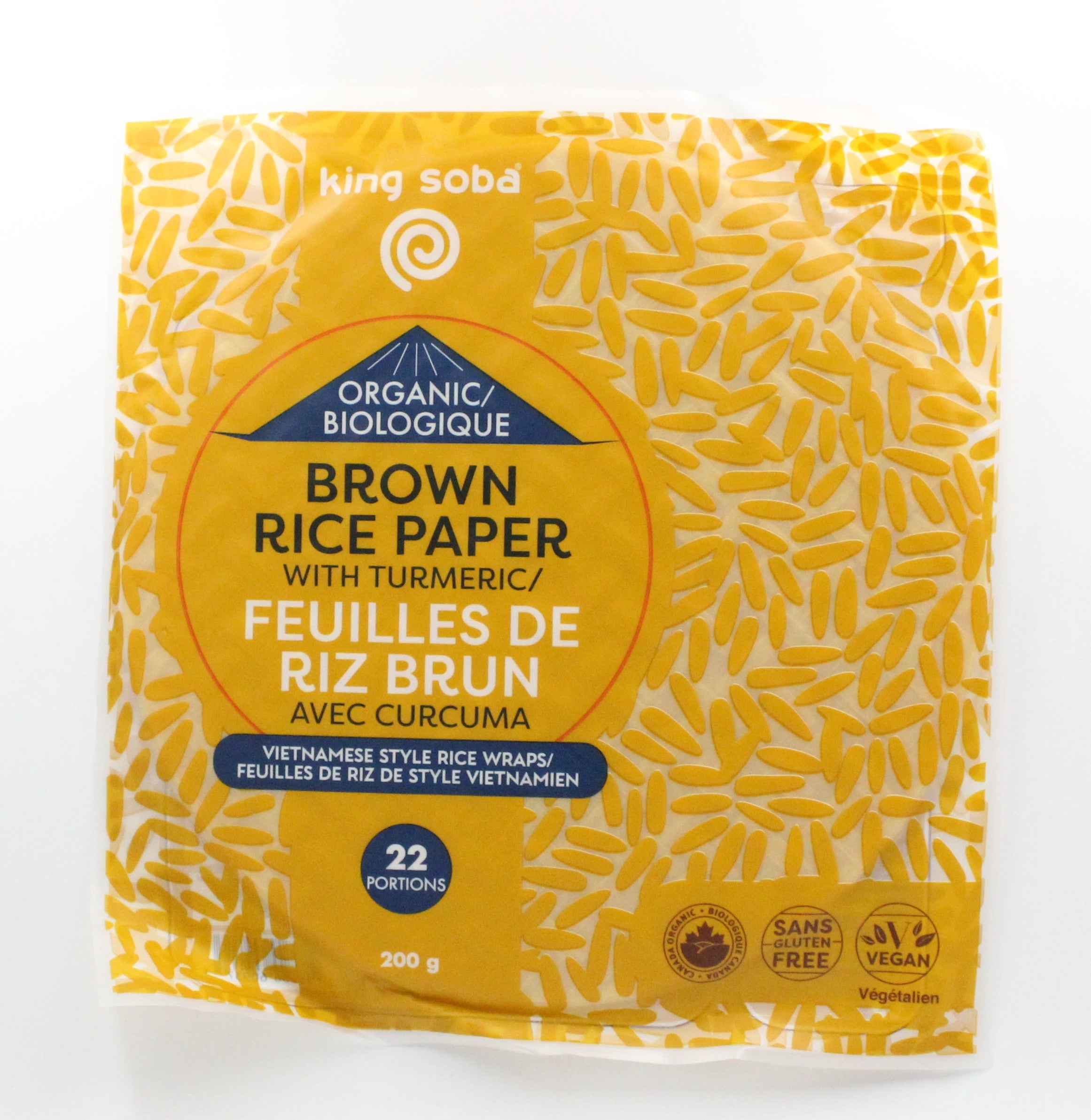 Organic Brown Rice with Turmeric Paper Wrap