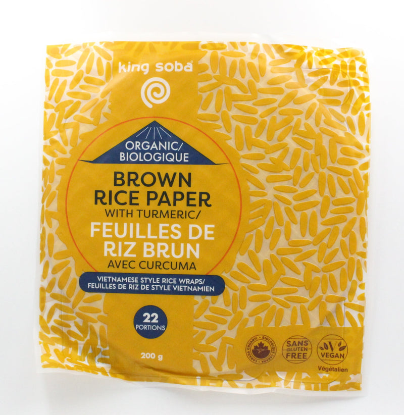 Organic Brown Rice with Turmeric Paper Wrap