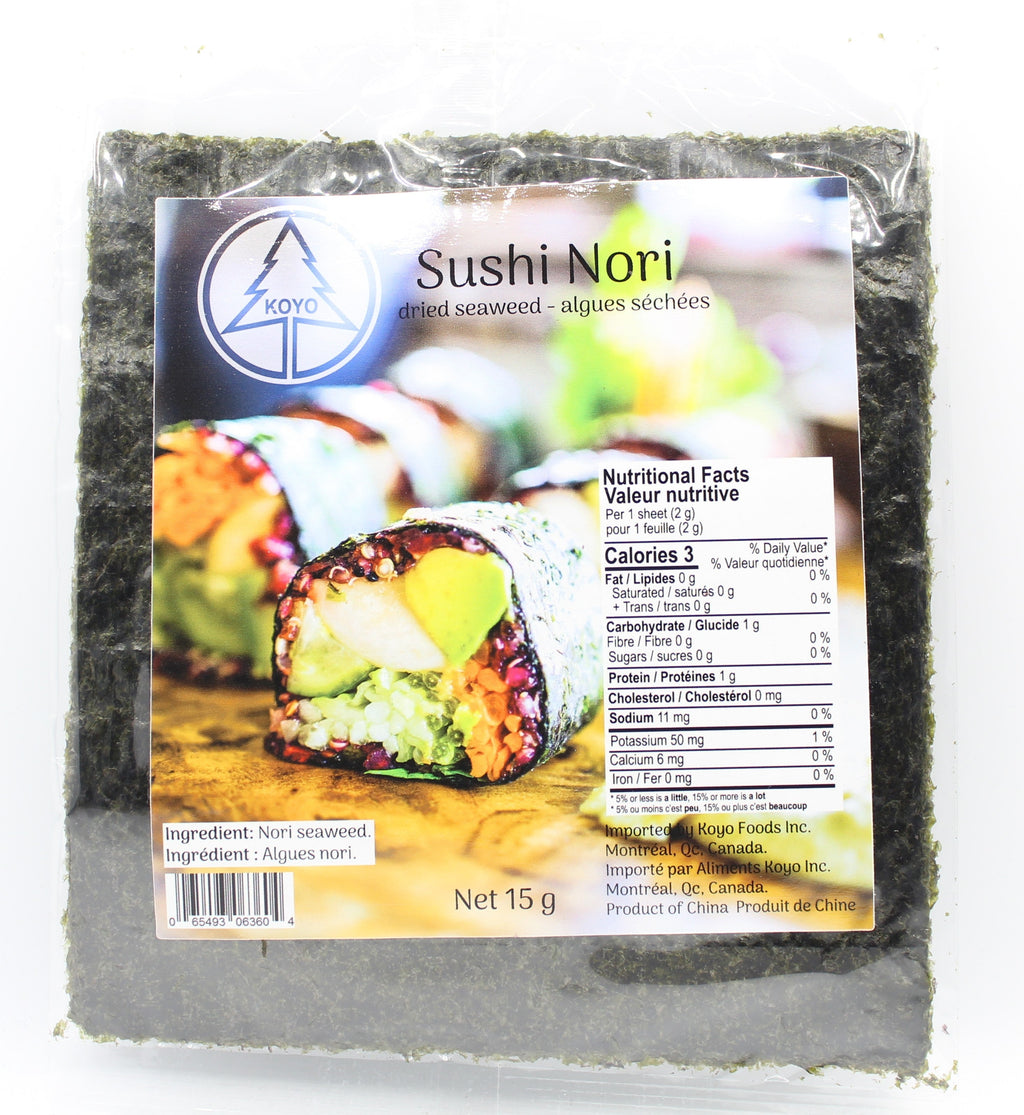 Algues Séchées Sushi Nori (9.99$ CAD$) – La Boite à Grains