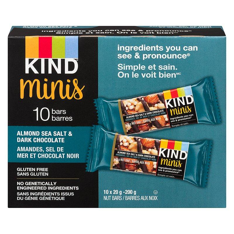 Almond & Dark Chocolate Bars 10 pk