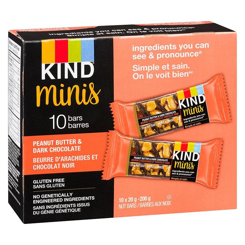 Peanut Butter Dark Chocolate Bars 10 pk