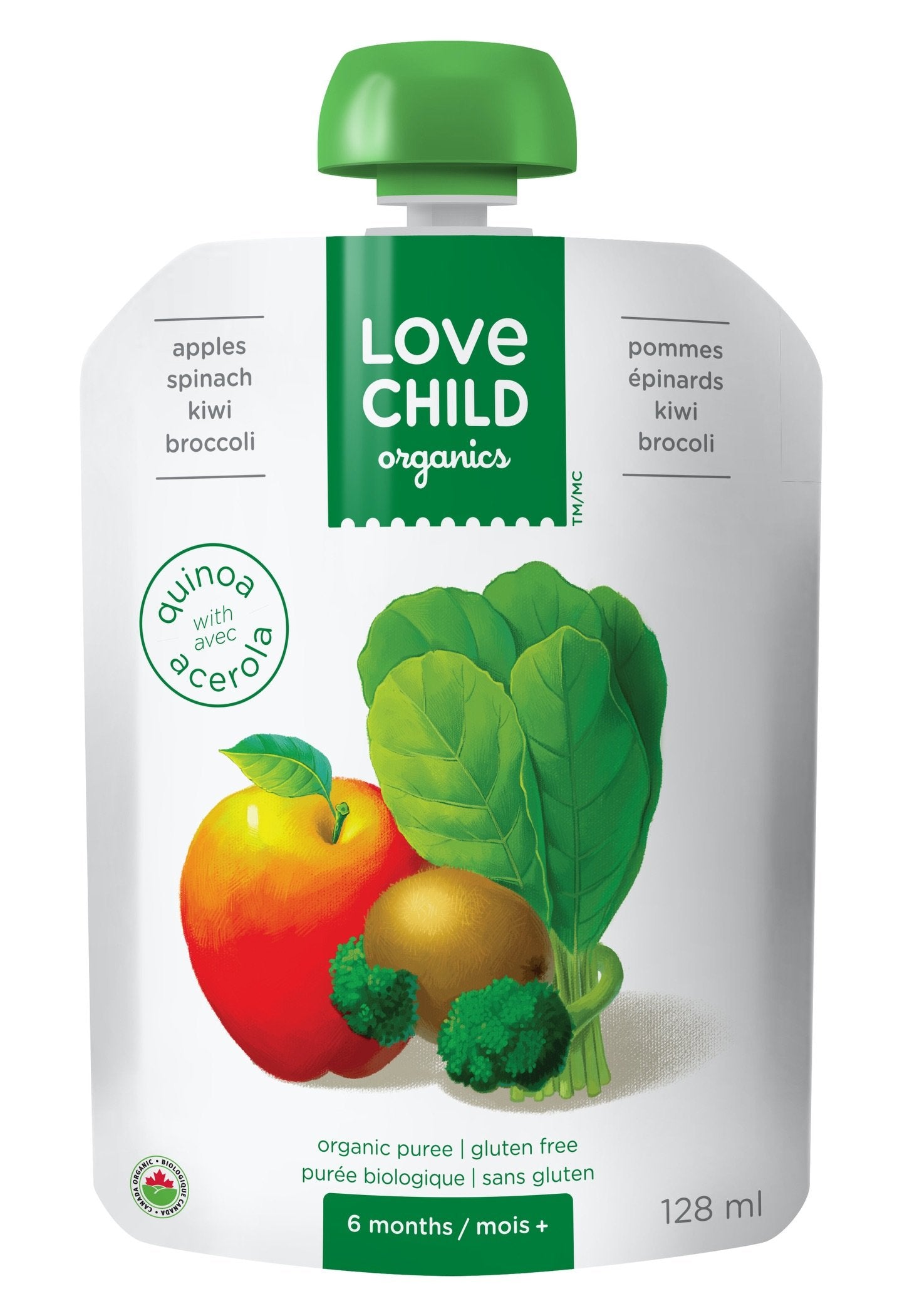 Organic Apple & Spinach Puree