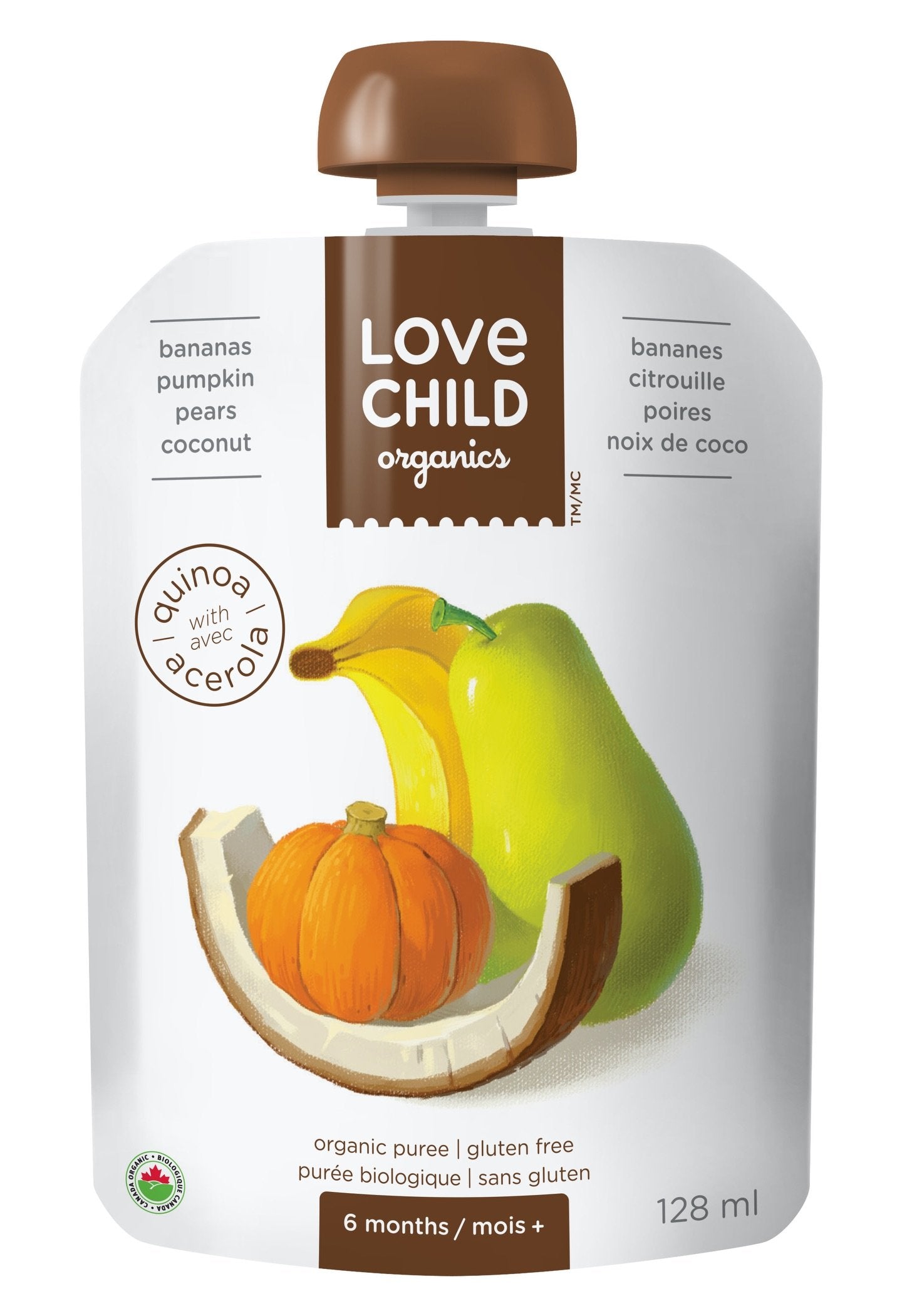 Organic Banana, Pumpkin, Pear & Coconut Puree
