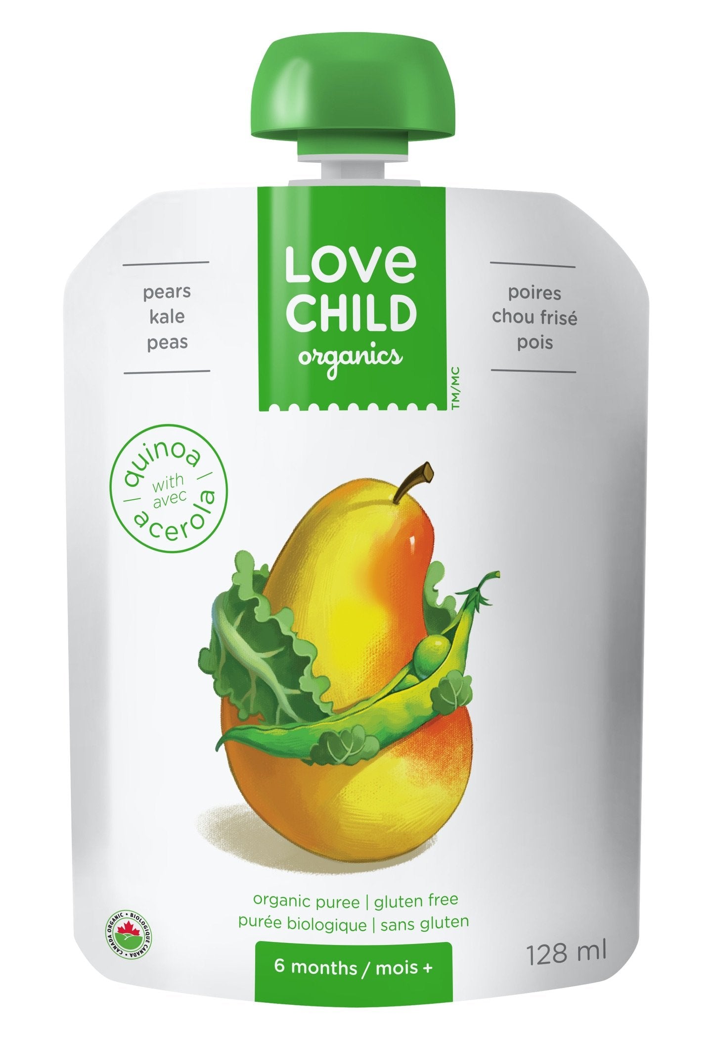 Organic Pear, Kale & Pea Puree