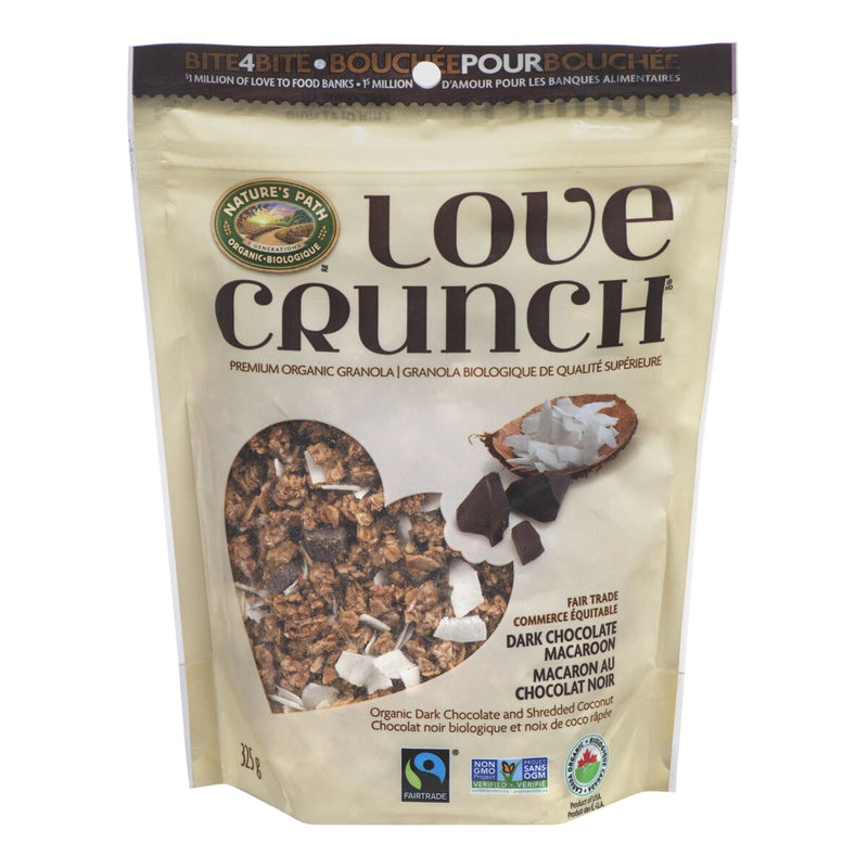 Organic Dark Chocolate Macaroon Love Crunch