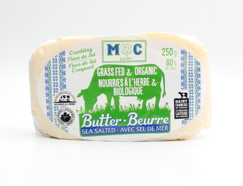 Sea Salted Grass Fed Organic Butter