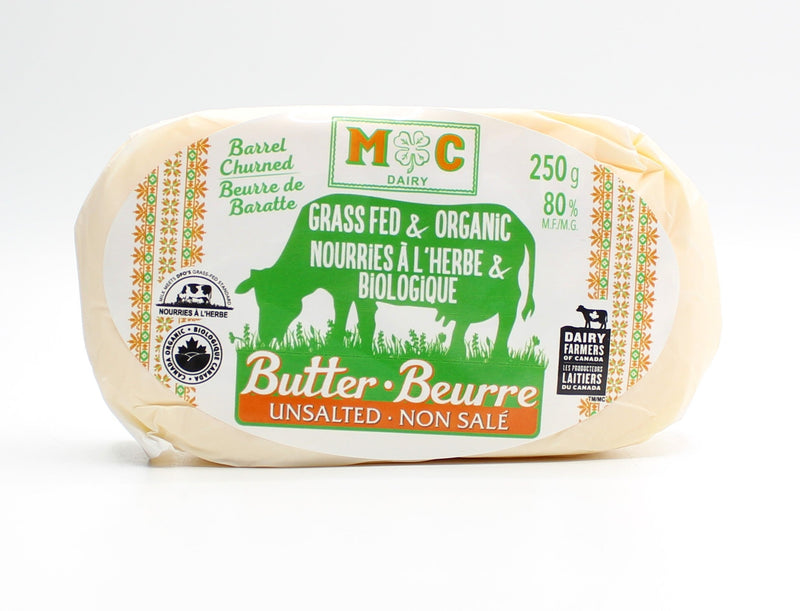 Grass Fed Organic Unsalted Butter