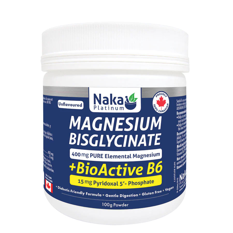 Naka Magnesium Bisglycinate + BioActive B6 Powder