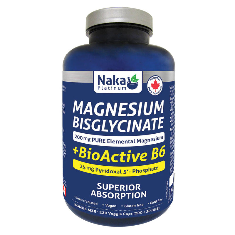 Magnesium Bisglycinate + Vitamin B6 (Bonus Size)