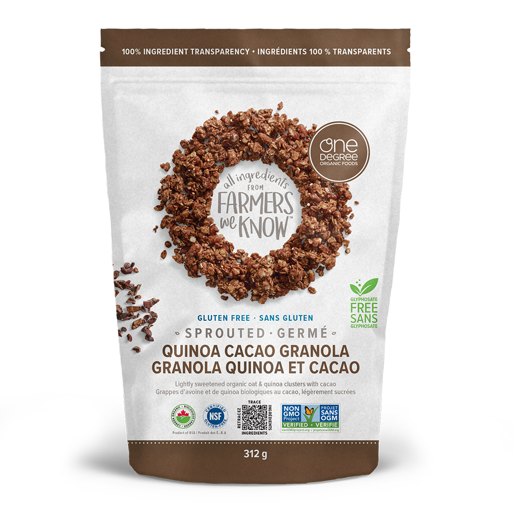 Sprouted Oat Quinoa Cacao Granola