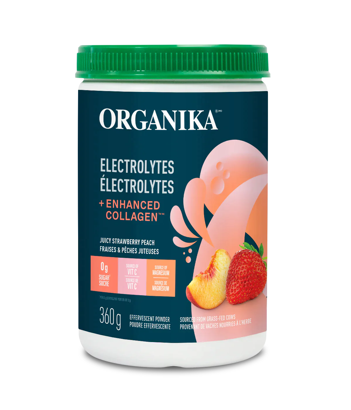 Electrolytes + Enhanced Collagen - Juicy Strawberry Peach