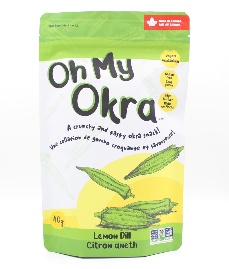 Lemon Dill Okra Vegan Snack