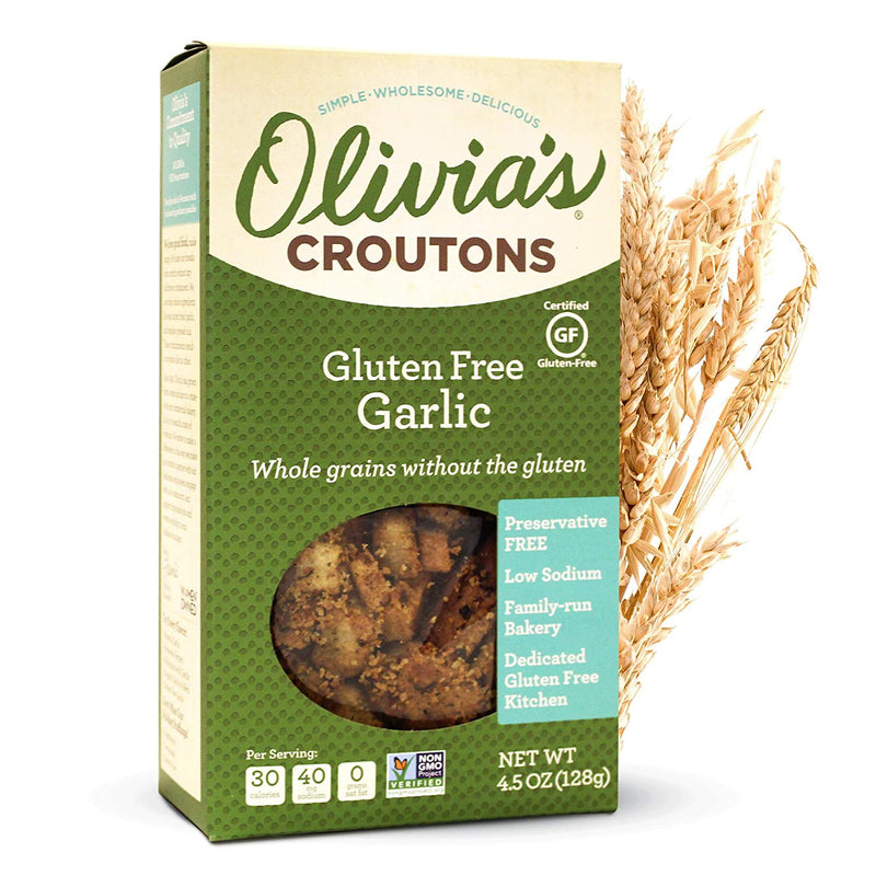 Gluten Free Garlic Croutons