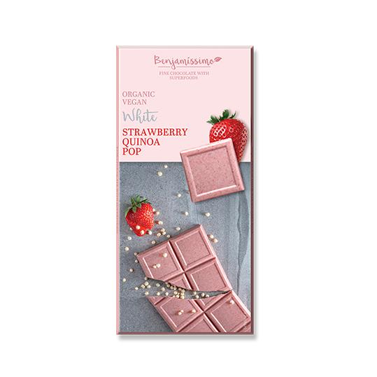 Organic White Strawberry Quinoa Pop