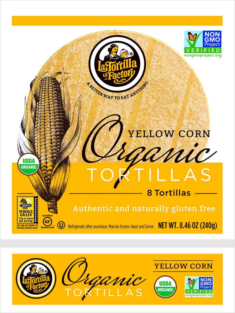 Organic Yellow Corn Tortillas