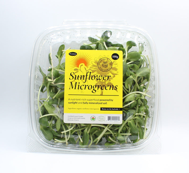 Organic Sunflower Microgreens