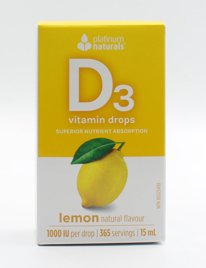 Lemon Liquid Vitamin D3 Drops