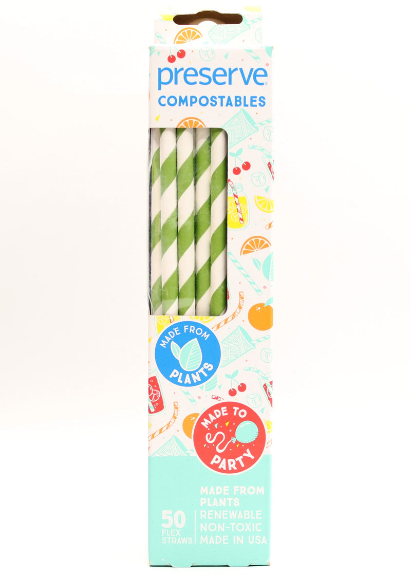 Compostable Green Straws