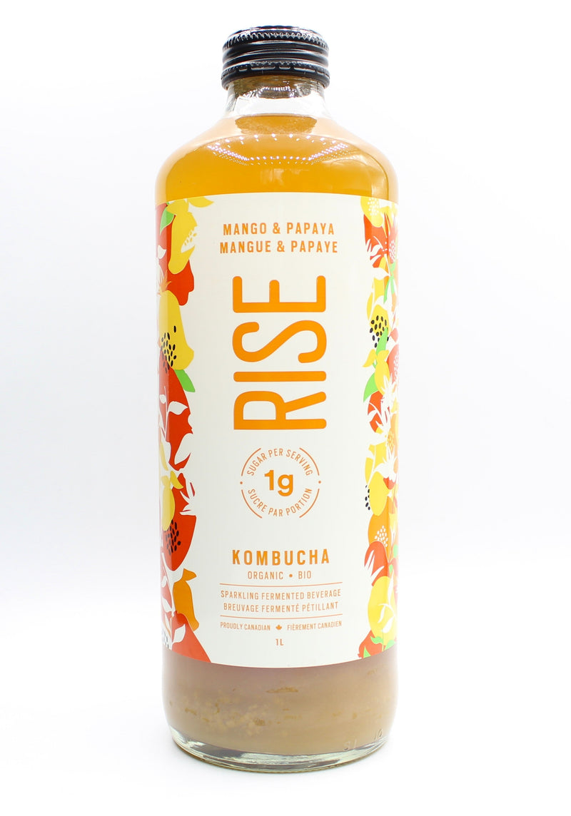 Low Sugar Mango & Papaya Kombucha