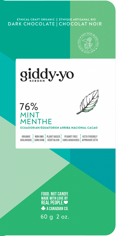 Organic Mint 76% Dark Chocolate