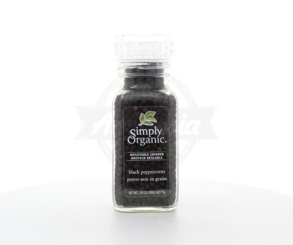 Organic Black Peppercorns Grinder