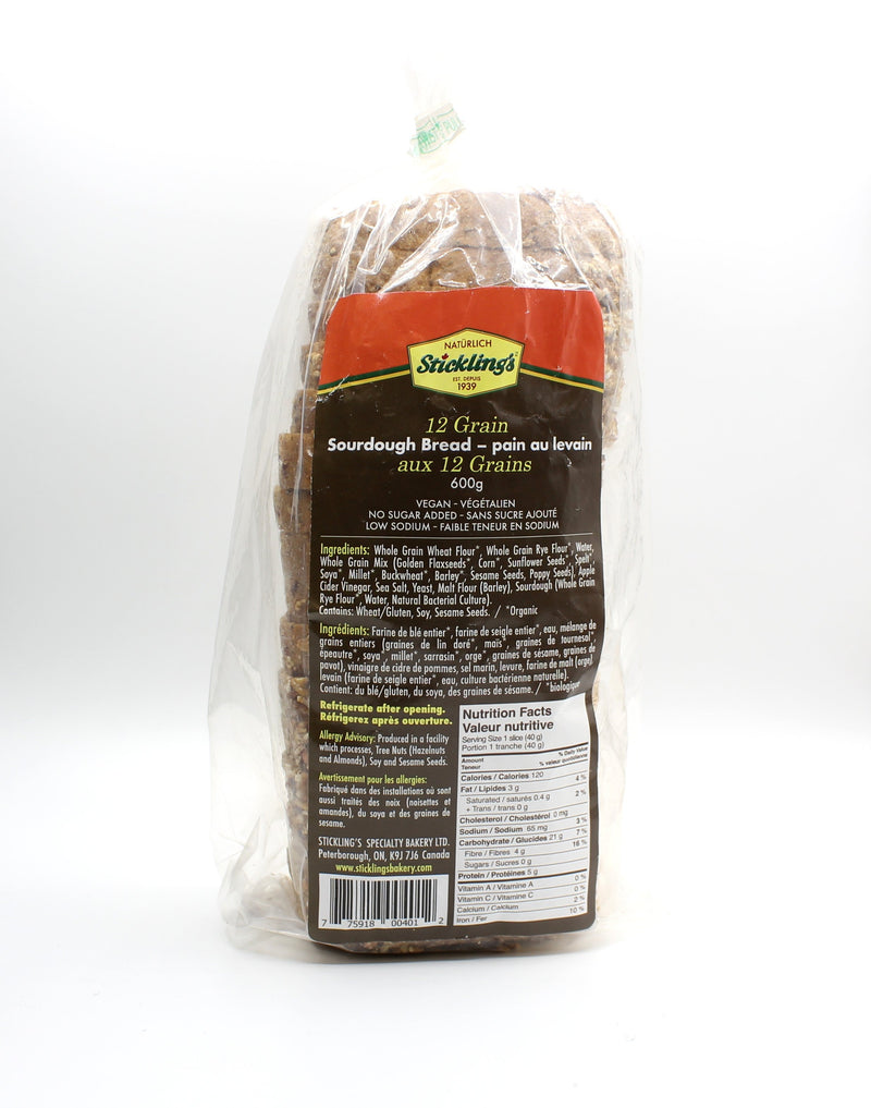 Organic 12 Grain Bread