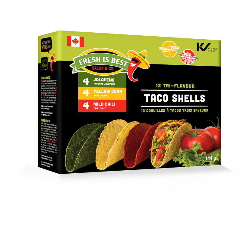 Tri - Flavour Taco Shells