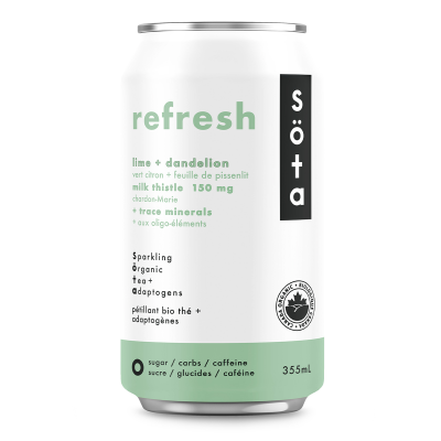 Organic Refresh Lime Dandelion Sparkling Tea