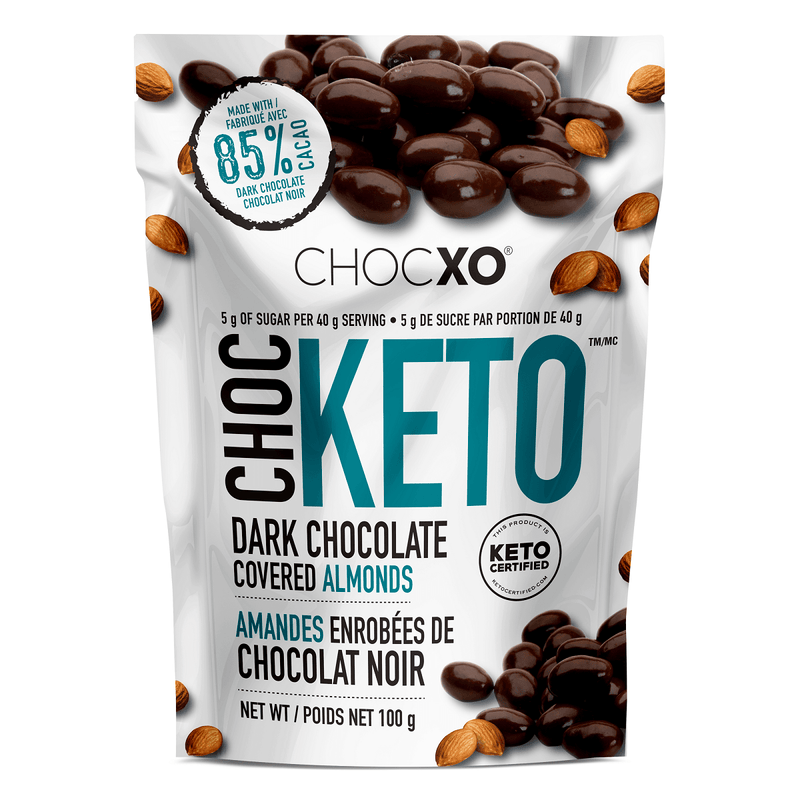 Keto Dark Chocolate Almonds