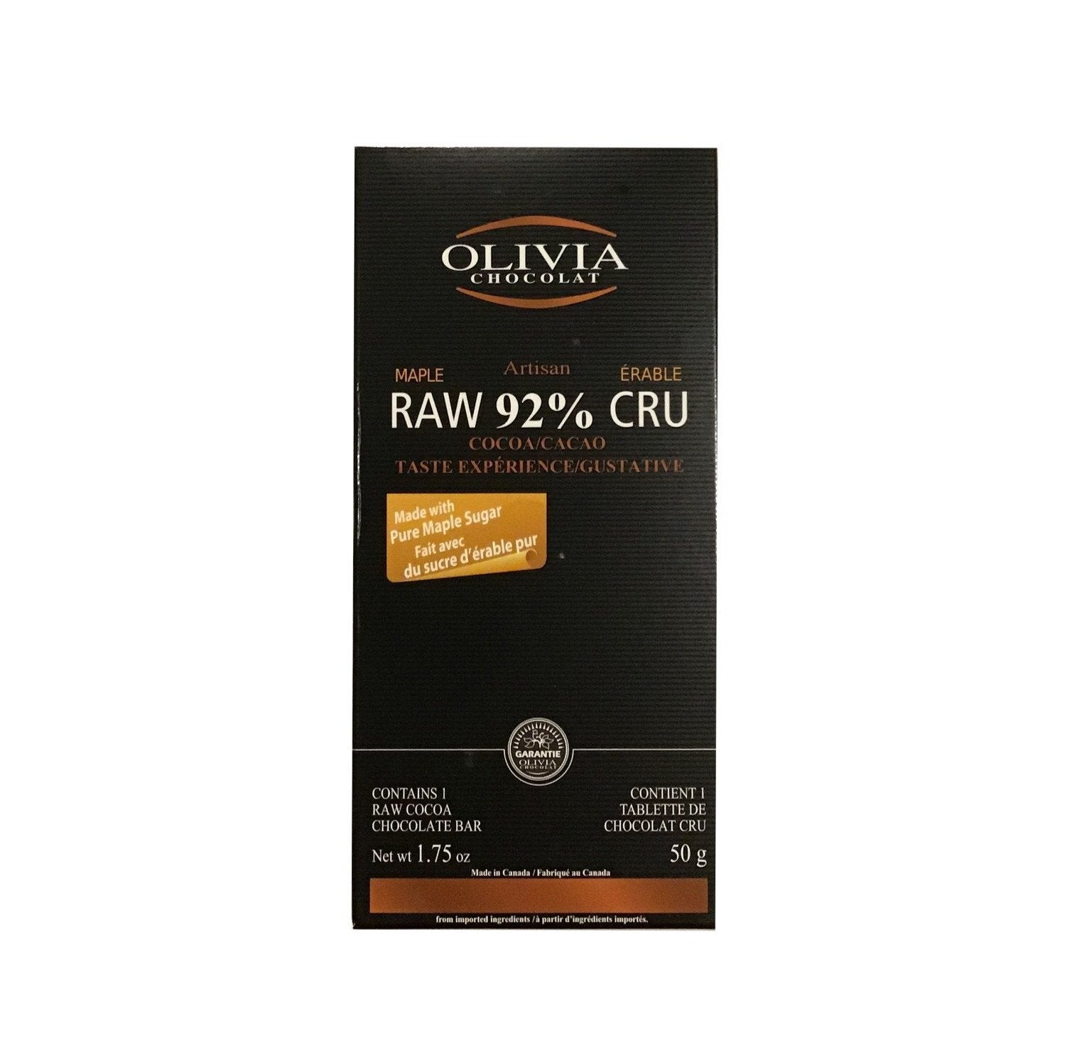 92% Raw Maple Chocolate