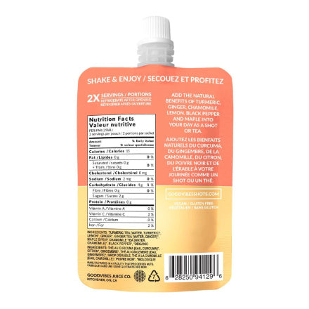 Goodvibes Juice Co. Turmeric Daily+ Beverage