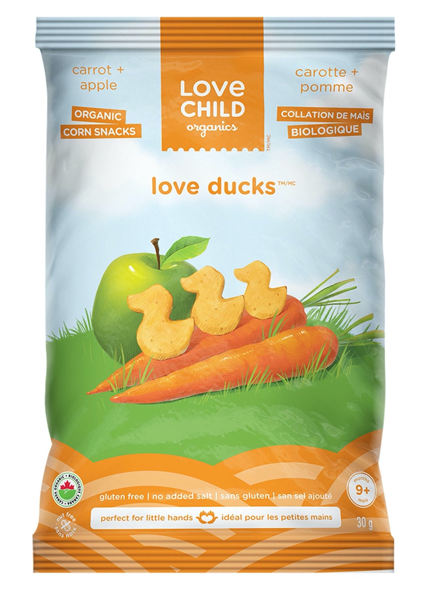 Organic Carrot Apple Duck Snack
