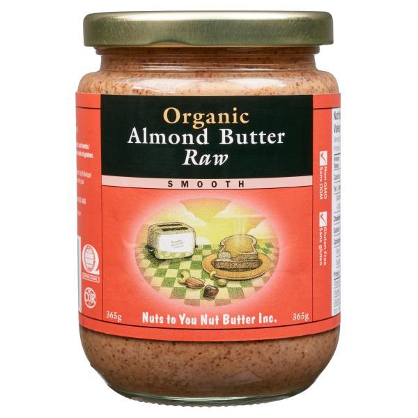 Organic Smooth Raw Almond Butter