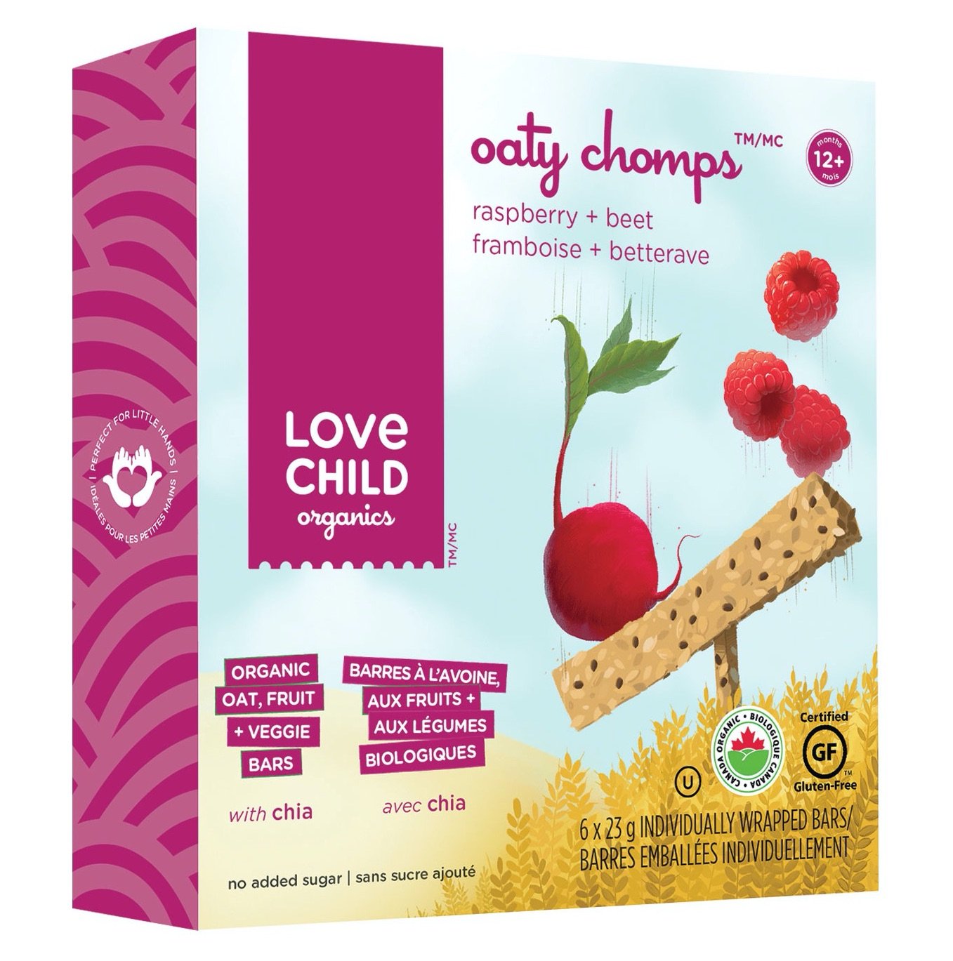 Organic Raspberry Beet Oaty Chomps