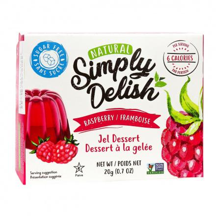 Natural Raspberry Jel Dessert