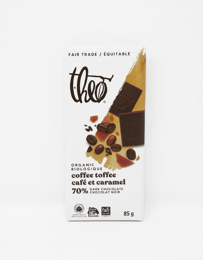 Organic Coffee Toffee 70% Dark Chocolate Bar