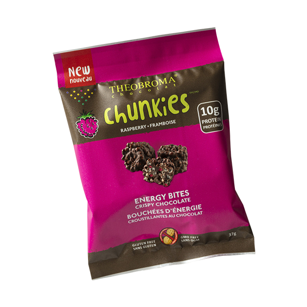 Organic 60% Raspberry Chunkies Energy Bites